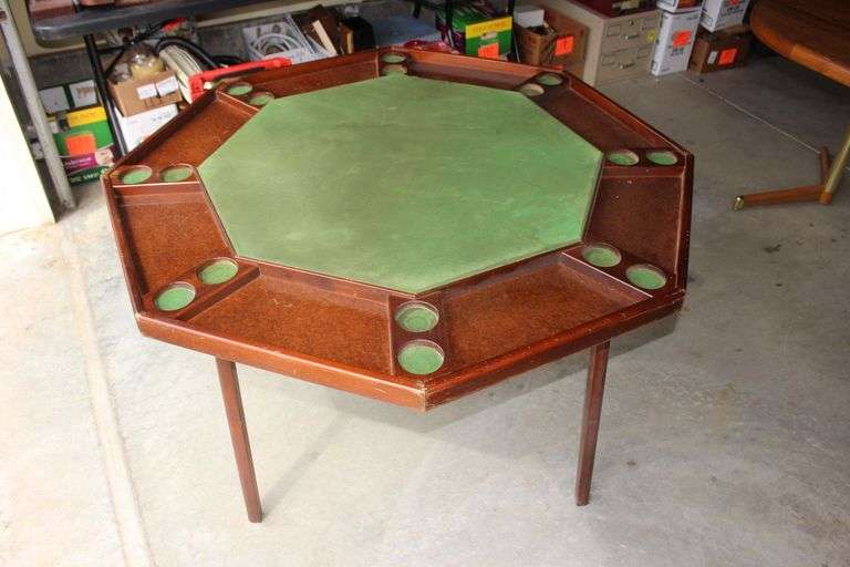 Folding Card Table with Top image