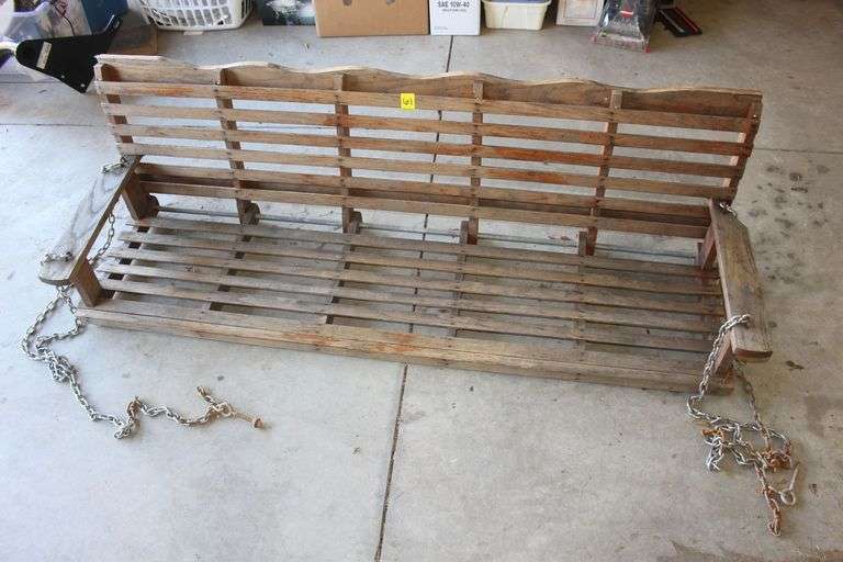 Wooden Porch Swing image