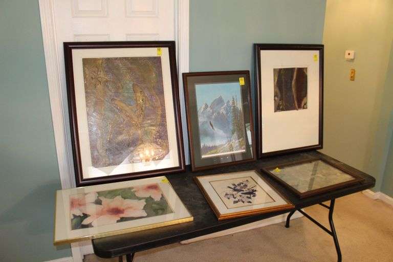 Various Sized Framed Prints and Picture Frames image