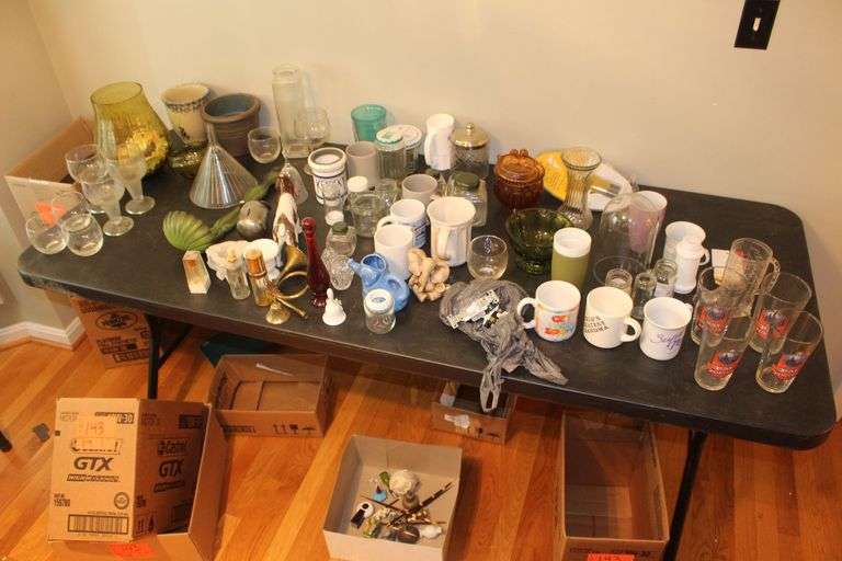 Figurines, Glasses, Vases, Cups, and Misc. image