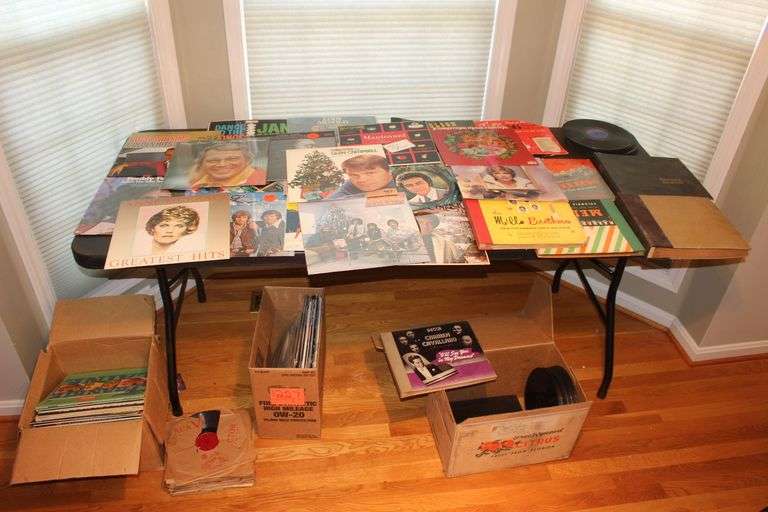Record Albums with Assortment of 33 1/3 Records image