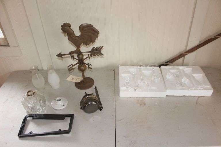 Weather Vane, Glasses, Lantern, and Misc. image