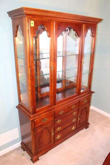 American Craftsman 1 Piece China Cabinet with Lights image