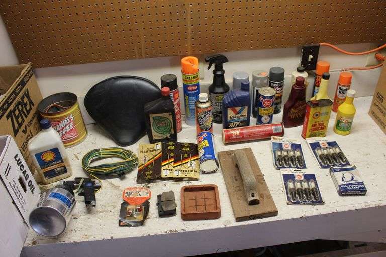 Spray Paint, Oil, Clamps, Spark Plugs, and Misc. image