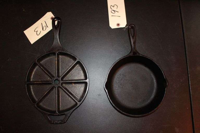8 Inch Lodge Cast Iron Skillet and 9 Inch Lodge Cast Iron Cornbread Pan image