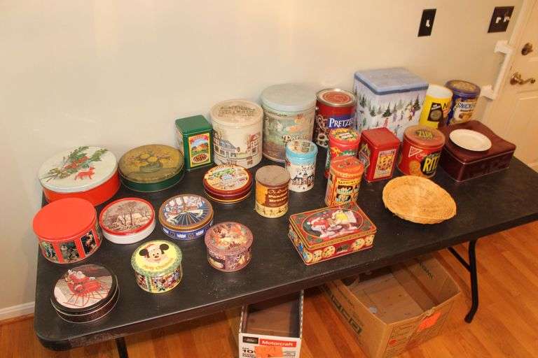 Various Decorative Tin Cans image