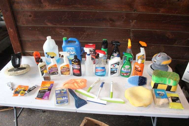 Car Interior Cleaner, 7 Inch 2 Speed Buffer, Auto Spa Buffer, Sponges, Brushes, Antifreeze, and Misc. image