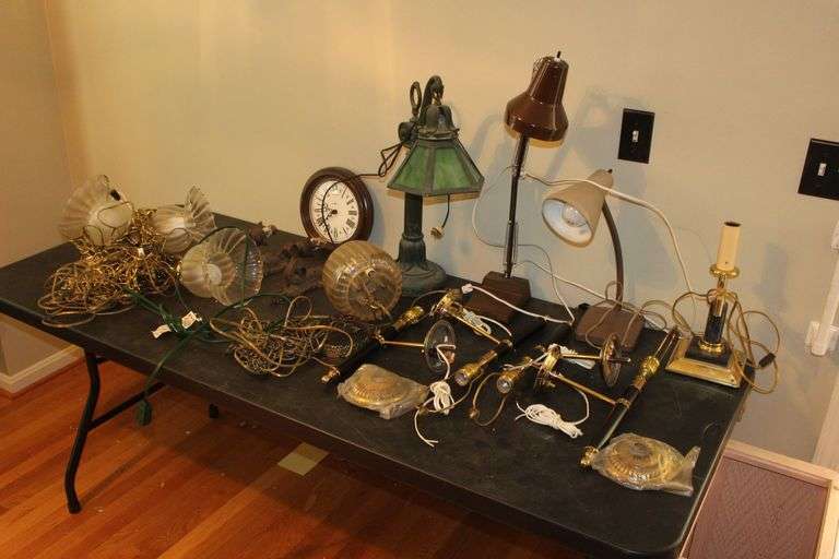 Wall Lamps, Table Lamps, Hanging Lamps, Parts, and Clock image