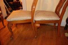 Giguere and Morin Dining Room Table, (6) Chairs, and (2) Leaves