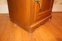 Oak White Clad Single Door End Table