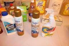 Duster Refills, Microfiber Towels, Clothespins, Multi Surface Cleaner, Starch, Oil Soap, and Misc. Cleaning Supplies