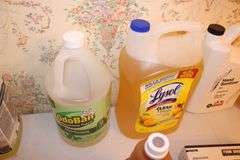Duster Refills, Microfiber Towels, Clothespins, Multi Surface Cleaner, Starch, Oil Soap, and Misc. Cleaning Supplies
