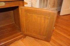 Oak White Clad Single Door End Table