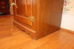 Oak White Clad Single Door End Table