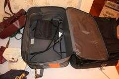 Ciao! Garment Bag, Samsonite Suitcase, Hand Bag, Dooney and Bourke Purse, Kentucky Derby Hats, and Misc.