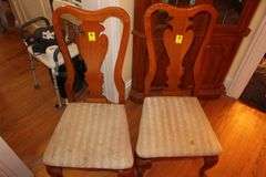 Giguere and Morin Dining Room Table, (6) Chairs, and (2) Leaves