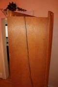 Oak Corner Glass Shelf China Cabinet