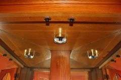 Oak Corner Glass Shelf China Cabinet