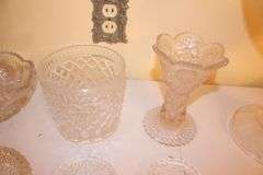 Cake Plate, Glass Coasters, Candy Dishes, Serving Bowl, and Misc. Glassware