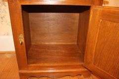 Oak White Clad Single Door End Table