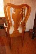 Giguere and Morin Dining Room Table, (6) Chairs, and (2) Leaves