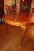 Giguere and Morin Dining Room Table, (6) Chairs, and (2) Leaves