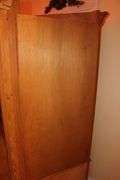 Oak Corner Glass Shelf China Cabinet