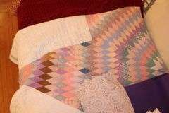 Machine Stitch Quilt, Blanket, Afghan, Yoga Mat, Place Mats, and Pillow