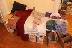 Machine Stitch Quilt, Blanket, Afghan, Yoga Mat, Place Mats, and Pillow