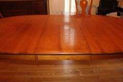 Giguere and Morin Dining Room Table, (6) Chairs, and (2) Leaves
