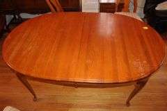 Giguere and Morin Dining Room Table, (6) Chairs, and (2) Leaves