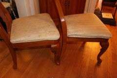 Giguere and Morin Dining Room Table, (6) Chairs, and (2) Leaves