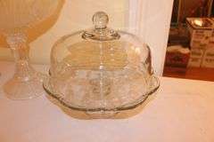 Cake Plate, Glass Coasters, Candy Dishes, Serving Bowl, and Misc. Glassware