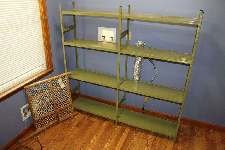 4 Section Metal Shelf and Doorway Gate image