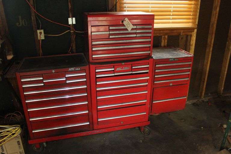 Mac Tools 4 Piece Stackable Tool Box on Wheels image