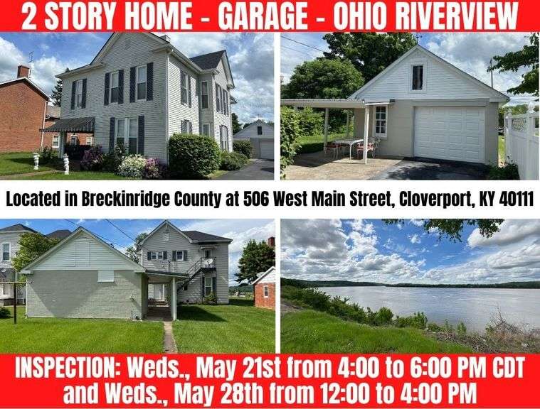 2 STORY HOME - GARAGE - LOT - OHIO RIVER VIEW image
