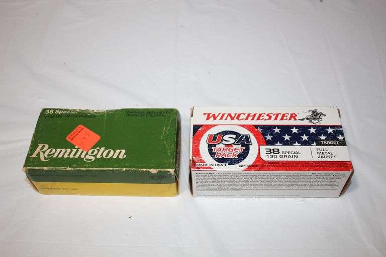Remington 38 Special 158 Gr. Lead Semi-Wadcutter, Winchester 38 Special 130 grain Full Metal Jacket Target Rounds image