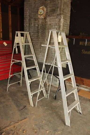 (2) 6 Ft. Aluminum Step Ladders image
