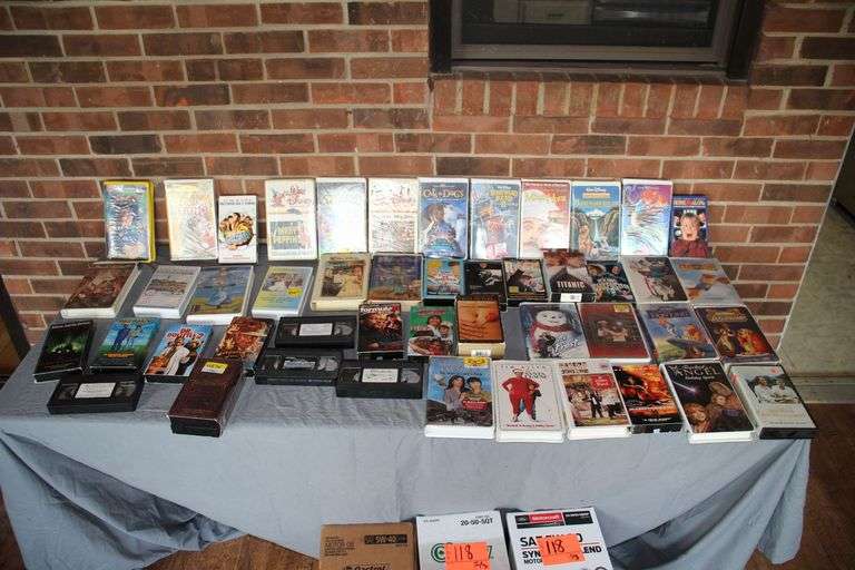 Walt Disney VHS Movies, Indiana Jones, Titanic, Lord of the Rings The Two Towers, and Misc VHS Movies image