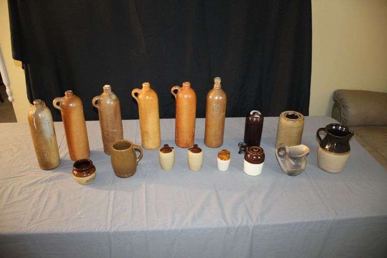 Variety Of Stone Jugs and Pitchers image
