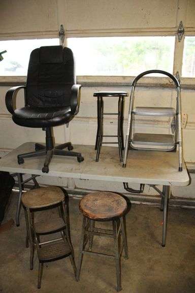 Office Chair, Metal Framed Stool, Folding Stool, Step Stool, and Stylaire Step Stool image