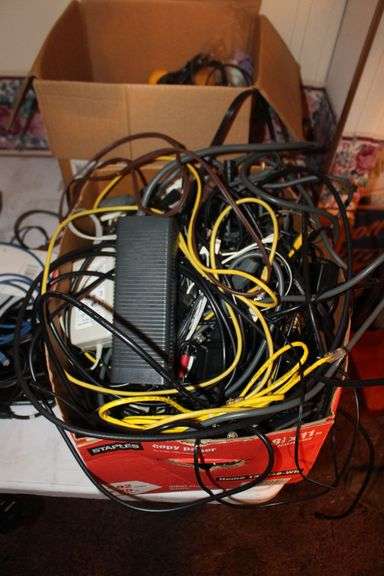 Kruger and Sports Wall Clocks, Sound Design Radio, Back Scratcher, CB Radio, Whistler Scanner, Electrical Wire, and Misc.