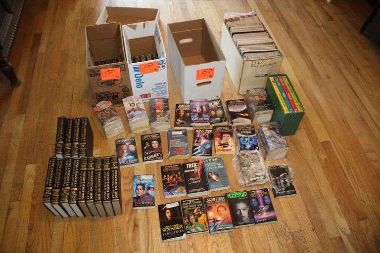 Time Magazines, Kentucky Living Magazines, Funk and Wagner Encyclopedias, Star Trek Books, and Misc Books image
