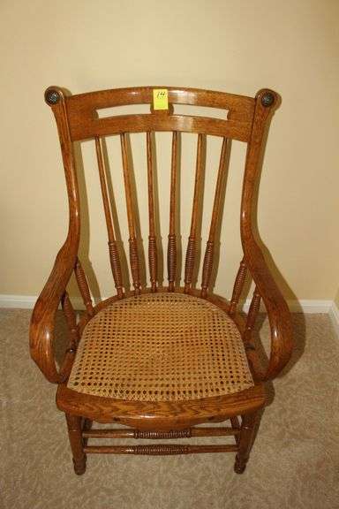 Wicker Bottom Arm Chair image