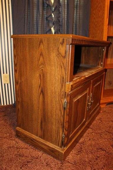 Wooden Book Shelf and 2 Door TV Stand