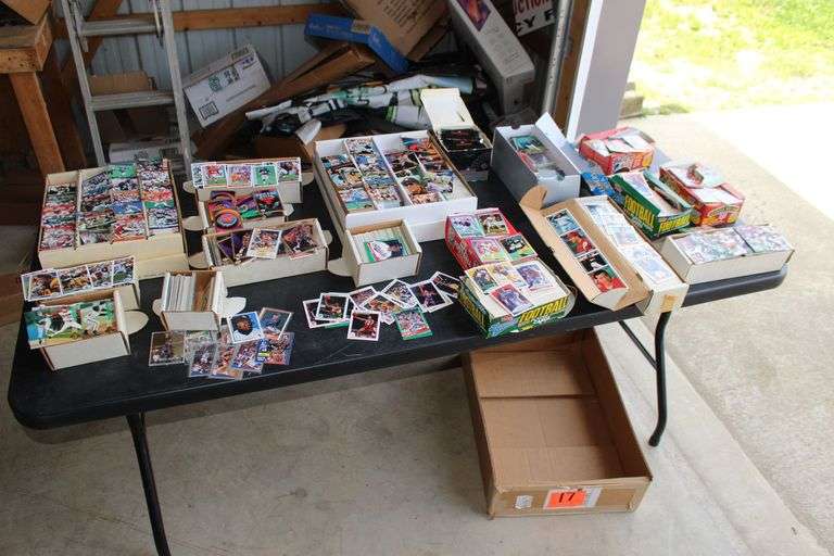 NFL Pro Sport Cards, Topps Stadium Baseball Cards, Four Sport Baseball Cards, Fleer 90 Basketball Cards, and Misc. Sporting Cards image