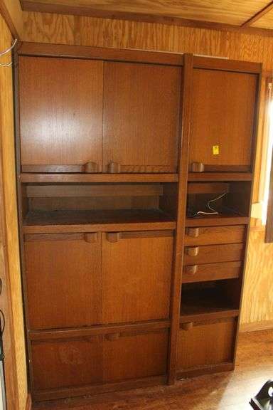 Oak Finish Particle Board Bedroom Cabinet image