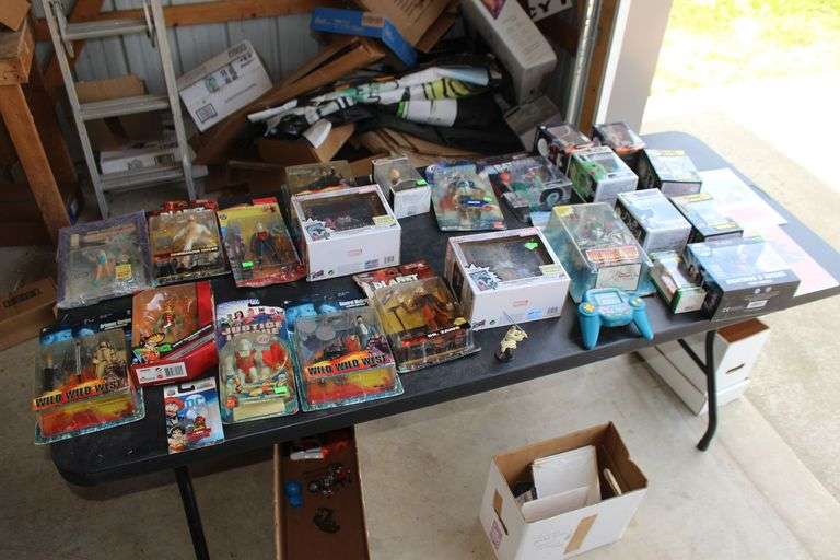 Funko Pops, DC Action Figures, Wild Wild West Action Figures, Planet Of The Apes Action Figures, and Misc. image