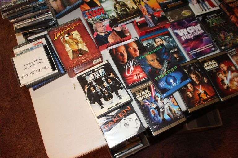 Legend of Zelda Game Cube Game, Starsky and Hutch Seasons, Indiana Jones Movies, Shrek 2 Game Cube Game, and Misc. DVD Movies