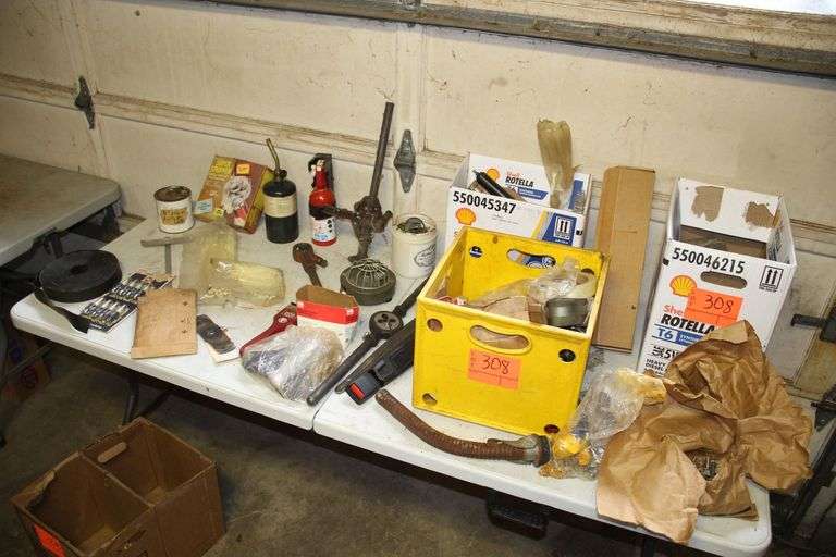 Tap and Die, Zip Ties, Hose Clamps, R45S Spark Plugs, Super Paint Stripper Attachment, Fuel Can Spout, Bolts, and Misc image